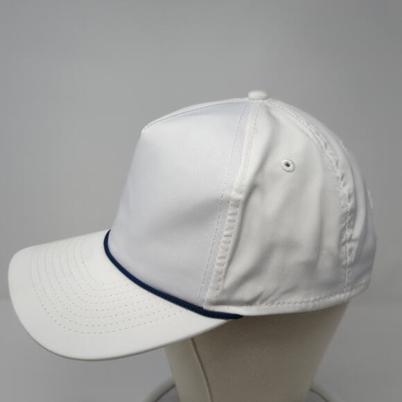 Imperial Snapback 5 Panel Cap White One Size Adjustable Lightweight Rope Blank - Picture 3 of 9